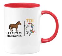 quotedazur - Mug Humour Les Autres Marraines Toi Cadeau Original Pour Marraine, Tasse Personnalisée Unique
