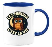 quotedazur - Mug Humour Les Hiboux, Symbole De Vie - Message Inspirant Sur Tasse Déco - Idée Cadeau Originale Tasse Hibou Pour Femme Amoureuse Des Chouettes