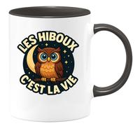 quotedazur - Mug Humour Les Hiboux, Symbole De Vie Message Inspirant Sur Tasse Déco Idée Cadeau Originale Hibou Pour Femme Amoureuse Des Chouettes