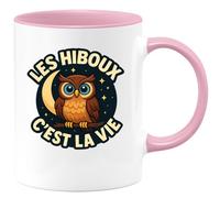 quotedazur - Mug Humour Les Hiboux, Symbole De Vie Message Inspirant Sur Tasse Déco Idée Cadeau Originale Hibou Pour Femme Amoureuse Des Chouettes
