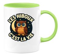 quotedazur - Mug Humour Les Hiboux, Symbole De Vie Message Inspirant Sur Tasse Déco Idée Cadeau Originale Hibou Pour Femme Amoureuse Des Chouettes