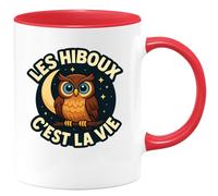 quotedazur - Mug Humour Les Hiboux, Symbole De Vie Message Inspirant Sur Tasse Déco Idée Cadeau Originale Hibou Pour Femme Amoureuse Des Chouettes