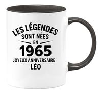 quotedazur - Mug Humour Les Légendes Sont Nées En 1965 Joyeux Anniversaire Léo Idée Cadeau Originale Belle Tasse Pour Homme Né