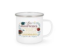 quotedazur - Mug Humour Les maîtresses ne prennent pas leur retraite, elles deviennent légendaires - Cadeau Maîtresse Femme