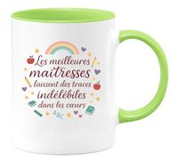 quotedazur - Mug Humour Les meilleures maîtresses laissent des traces indélébiles dans les cœurs - Cadeau Maîtresse Femme
