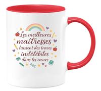 quotedazur - Mug Humour Les meilleures maîtresses laissent des traces indélébiles dans les cœurs - Cadeau Maîtresse Femme