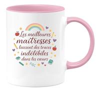quotedazur - Mug Humour Les meilleures maîtresses laissent des traces indélébiles dans les cœurs - Cadeau Maîtresse Femme