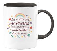 quotedazur - Mug Humour Les meilleures maîtresses laissent des traces indélébiles dans les cœurs - Cadeau Maîtresse Femme