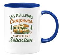 quotedazur - Mug Humour Les Meilleurs Campeurs S'appellent Sebastien, Cadeau Unique Et Personnalisé Idéal Tasse Personnalisée Pour Campeur
