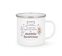 quotedazur - Mug Humour Les rides ? Ce sont mes lignes de sourire de mamie heureuse - Cadeau Mamie Femme