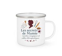 quotedazur - Mug Humour Les secrets de Mamie : recettes magiques et câlins thérapeutiques - Cadeau Mamie Femme