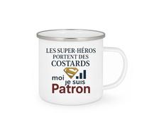 quotedazur - Mug Humour Les super-héros portent des costards, moi je suis Patron - Cadeau Patron Homme
