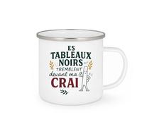 quotedazur - Mug Humour Les tableaux noirs tremblent devant ma craie - Cadeau Maître d'école Homme