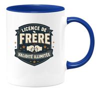 quotedazur - Mug Humour Licence de frère : validité illimitée - Cadeau Frère Homme