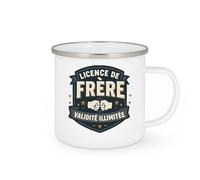 quotedazur - Mug Humour Licence de frère : validité illimitée - Cadeau Frère Homme