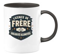 quotedazur - Mug Humour Licence de frère : validité illimitée - Cadeau Frère Homme