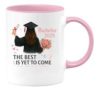 quotedazur - Mug Humour Lucie Bachelor 2025 - Mug Diplômée Personnalisé - Cadeau Original Tasse Personnalisée Pour Diplômée 2025