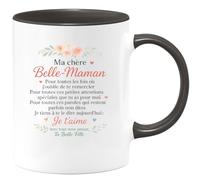 quotedazur - Mug Humour Ma Chère Belle-maman, Merci Pour Tes Attentions Et Ton Amour. Je T'aime, Ta Belle-fille. Cadeau Parfait Tasse Un Geste D'amour Sincère