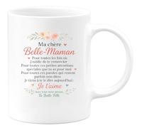 quotedazur - Mug Humour Ma Chère Belle-maman, Merci Pour Tes Attentions Et Ton Amour. Je T'aime, Ta Belle-fille. Cadeau Parfait Tasse Un Geste D'amour Sincère
