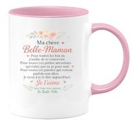 quotedazur - Mug Humour Ma Chère Belle-maman, Merci Pour Tes Attentions Et Ton Amour. Je T'aime, Ta Belle-fille. Cadeau Parfait Tasse Un Geste D'amour Sincère