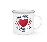 quotedazur - Mug Humour Ma Fille D'amour Cadeau Tendre Et Personnalisé Pour Maman Idéal Tasse Personnalisée Pleine