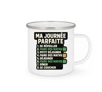 quotedazur - Mug Humour Ma Journée Parfaite Maths Et Repas, Tasse Cadeau Pour Homme Passionné Original Fans De Idéale Du Quotidien