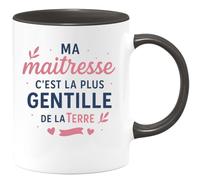 quotedazur - Mug Humour Ma Maîtresse C'est La Plus Gentille De La Terre - Cadeau Original Tasse Maîtresse Gentille Pour École