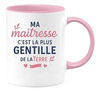 quotedazur - Mug Humour Ma Maîtresse C'est La Plus Gentille De Terre Cadeau Original Tasse Pour École