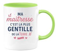 quotedazur - Mug Humour Ma Maîtresse C'est La Plus Gentille De Terre Cadeau Original Tasse Pour École