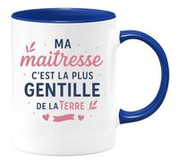 quotedazur - Mug Humour Ma Maîtresse C'est La Plus Gentille De Terre Cadeau Original Tasse Pour École