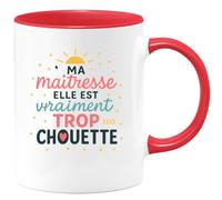 quotedazur - Mug Humour Ma Maîtresse Est Vraiment Trop Chouette Cadeau Tasse Pour Exceptionnelle Idée Mignonne Avec Originale Et Utile
