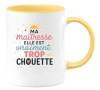 quotedazur - Mug Humour Ma Maîtresse Est Vraiment Trop Chouette Cadeau Tasse Pour Exceptionnelle Idée Mignonne Avec Originale Et Utile