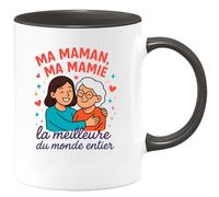 quotedazur - Mug Humour Ma Maman, Ma Mamie - La Meilleure Du Monde Entier - Tasse Fête Des Grand-Mères, Annonce Grossesse, Cadeau Mamie Anniversaire Noël