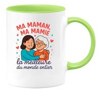 quotedazur - Mug Humour Ma Maman, Mamie La Meilleure Du Monde Entier Tasse Fête Des Grand-Mères, Annonce Grossesse, Cadeau Anniversaire Noël