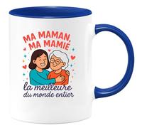 quotedazur - Mug Humour Ma Maman, Mamie La Meilleure Du Monde Entier Tasse Fête Des Grand-Mères, Annonce Grossesse, Cadeau Anniversaire Noël