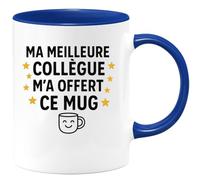 quotedazur - Mug Humour Ma Meilleure Collègue M'a Offert Ce Mug - Cadeau Parfait Tasse Originale Pour Amie Fidèle Alliée