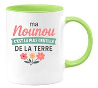 quotedazur - Mug Humour Ma Nounou C'est La Plus Gentille De Terre Cadeau Original Tasse Pour Moments Douceur