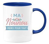 quotedazur - Mug Humour Má Nounou, Merci Pour Tout Avec Amour Et Gratitude Cadeau Tasse Unique Personnalisée Sincère
