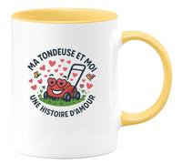 quotedazur - Mug Humour ma tondeuse et moi, une histoire d'amour - Cadeau Humour Homme