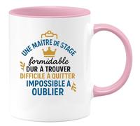 quotedazur - Mug Humour Maître De Stage Formidable, Dur À Trouver, Difficile Quitter, Impossible Oublier Cadeau Original Tasse Parfaite Pour Maîtresse Attentionnée