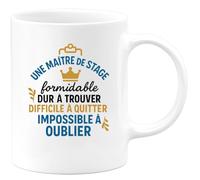 quotedazur - Mug Humour Maître De Stage Formidable, Dur À Trouver, Difficile Quitter, Impossible Oublier Cadeau Original Tasse Parfaite Pour Maîtresse Attentionnée