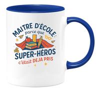 quotedazur - Mug Humour Maître d'école : parce que super-héros c'était déjà pris - Cadeau Maître d'école Homme