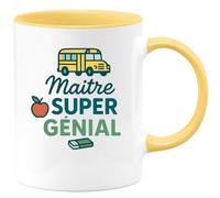 quotedazur - Mug Humour Maître Super Génial Cadeau Parfait Pour Enseignant Exceptionnel Idéal Tasse Originale Et Unique À Offrir