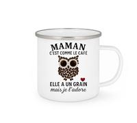 quotedazur - Mug Humour Maman C'est Comme Le Café Elle A Un Grain Mais Je L'adore Cadeau Parfait Tasse Originale Pour Unique
