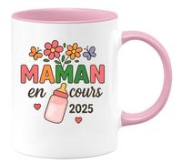 quotedazur - Mug Humour Maman En Cours De Devenir 2025 Tasse Cadeau Unique Original Pour Personnalisée Fête Des Mères