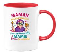 quotedazur - Mug Humour Maman Extraordinaire, Mamie Exceptionnelle, Femme Formidable Tasse Fête Des Grand-Mères, Annonce Grossesse, Cadeau Anniversaire Noël
