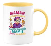 quotedazur - Mug Humour Maman Extraordinaire, Mamie Exceptionnelle, Femme Formidable Tasse Fête Des Grand-Mères, Annonce Grossesse, Cadeau Anniversaire Noël