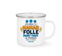 quotedazur - Mug Humour Maman Folle Dont Tout Le Monde Vous A Parlé, Tendre Et Drôle Cadeau Original Pour Tasse Affection