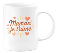 quotedazur - Mug Humour Maman Je T'aime - Mug Idéal Comme Cadeau Affectueux Pour Maman - Cadeau Spécial Pour Maman, Tasse En Céramique Originale Et Durable