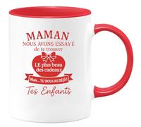 quotedazur - Mug Humour Maman, Nous Avons Essayé De Te Trouver Le Plus Beau Des Cadeaux Mais Tu As Déjà Tes Enfants Idéal Cadeau Pour Avec Tasse Originale Et Touchante